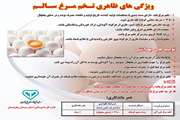 ویژگی‌های ظاهری تخم‌مرغ سالم