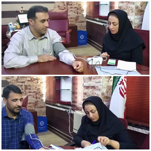 شرکت پرسنل اداره دامپزشکی چابهار در طرح غربالگری بسیج ملی کنترل و پایش فشار خون 
